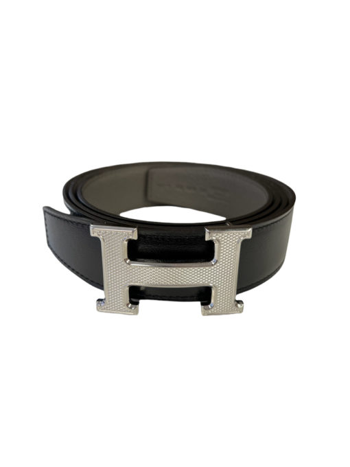 H belt buckle & Reversible leather strap 32 mm retail $875 3