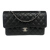 Chanel Classic Double Flap Caviar Silver Metal C.2022 Retail $8800 5