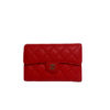 Chanel Red Caviar Medium Flap Wallet 5