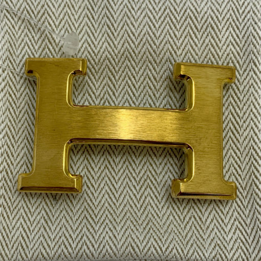 Hermes H Buckle in Brushed Gold 3