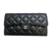 Chanel Wallet Black Caviar Silver Hardware 28978986 4
