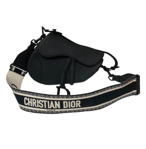 Dior Ultra Matte Saddle Bag w/Shoulder Strap Rtl $5150 3