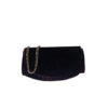 Chanel Authentic Burgundy Velvet Half Moon CC Small Crossbody Bag 15