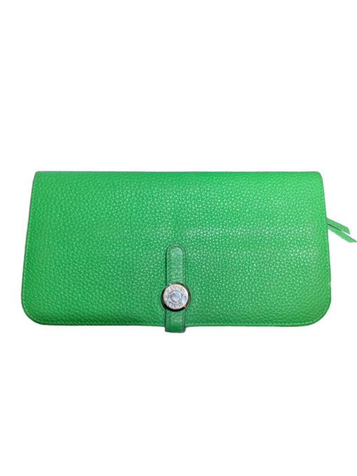 HERMES Togo Dogon Duo Wallet Bamboo Green 2015:T 3