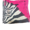Hermes Silk Scarf Pink & Black Zebra Pegasus Motif 4