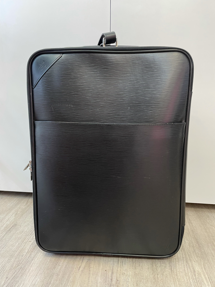 Louis Vuitton Black Epi Leather Pegase 50cm Suitcase Rolling Luggage Carry-On Travel Bag 5
