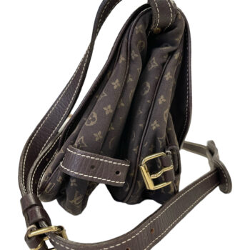 Louis Vuitton 2008 Brown Monogram Mini Lin Saumur Crossbody Bag · INTO