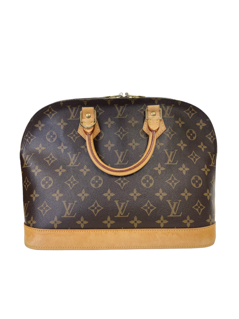 Authentic Louis Vuitton Monogram Alma Hand Bag Purse M51130 LV 5397G