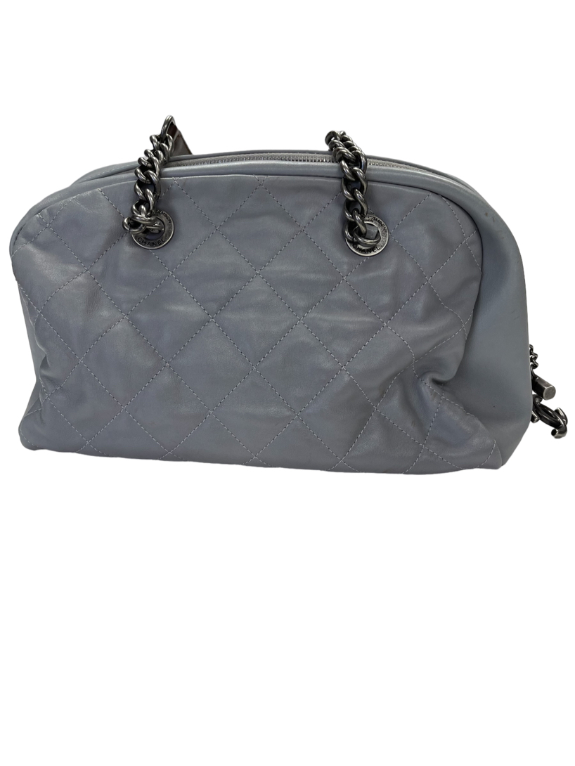Chanel Grey Country Chic Bowler Bag 5