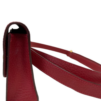Hermes Authentic Vintage Red Togo Leather Bullet Pochette Waist Belt Bag 11
