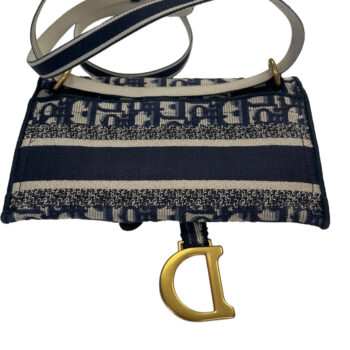 Christian Dior Oblique Slim Saddle Pouch In Blue Oblique Canvas Belt Bag November 4, 2024