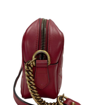 Gucci Small Red Leather Gg Marmont Crossbody Bag Gold Hardware May 9, 2024