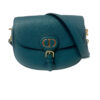 Christian Dior Authentic Turquoise Leather Medium Bobby Bag with Gold Hardware 2