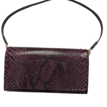 Used Louis Vuitton Rossmore MM Python Prune Shoulder Bag Gold-Tone