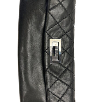 Chanel Reissue Clutch Handbag Quilted Black Leather With Brushed Silver Hardware May 27, 2024