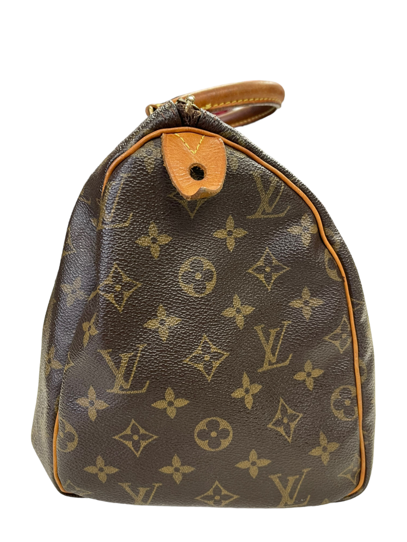 Used Louis Vuitton Monogram Speedy 30cm Top Handle Bag Authentic