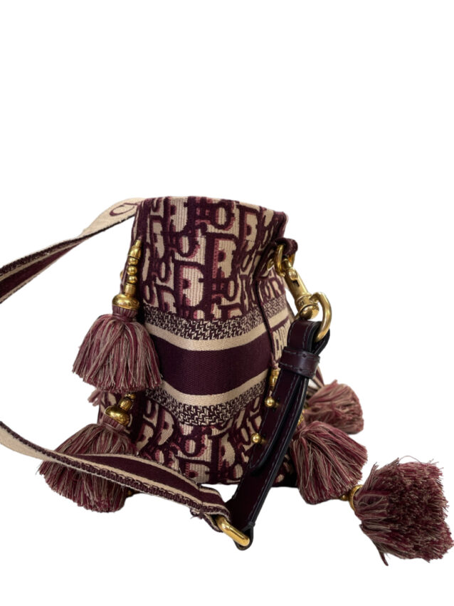 Dior Small D-Bubble Bucket Bag In Burgundy Oblique May 1, 2024