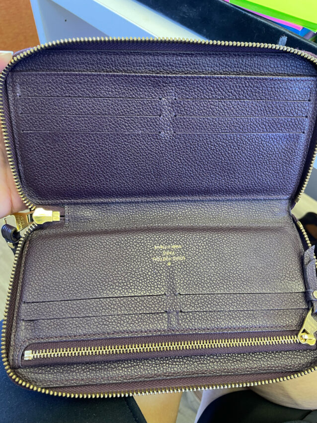 Louis Vuitton Monogram Empreinte Leather Zippy Wallet In Aube March 28, 2024