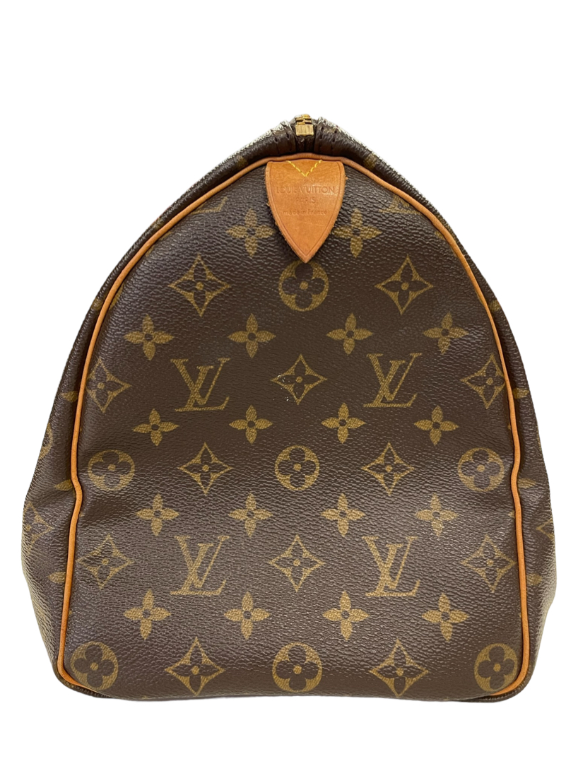 Used Brown Louis Vuitton Monogram Speedy 35cm Top Handle Bag Authentic  Houston,TX