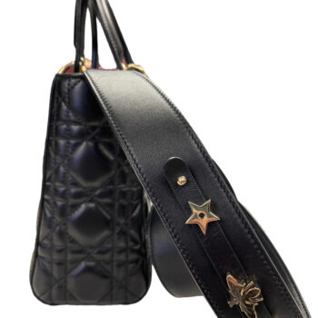 Christian Dior SMALL LADY DIOR MY ABCDIOR BAG Black Cannage Lambskin 11