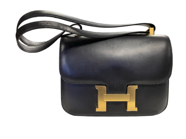 Hermès Black Box Leather Constance 23 Shoulder Bag May 1, 2024