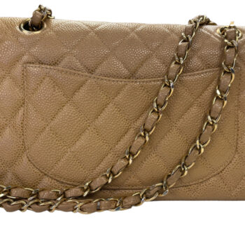 Chanel Small Double Flap In Gold Caviar With Gold Hardware May 4, 2024