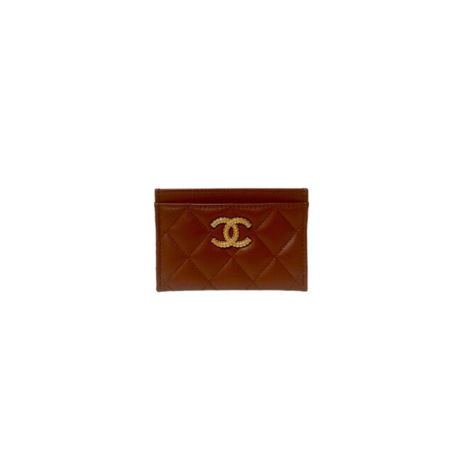 Chanel 2024 Interlocking Cc Card Holder In Brown Ghw April 28, 2024