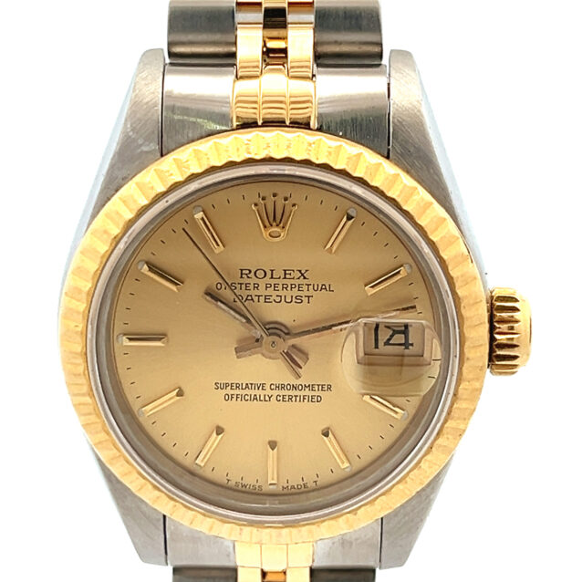 Rolex Date Ss/Yellow Gold 26Mm 69173 Pap April 27, 2024