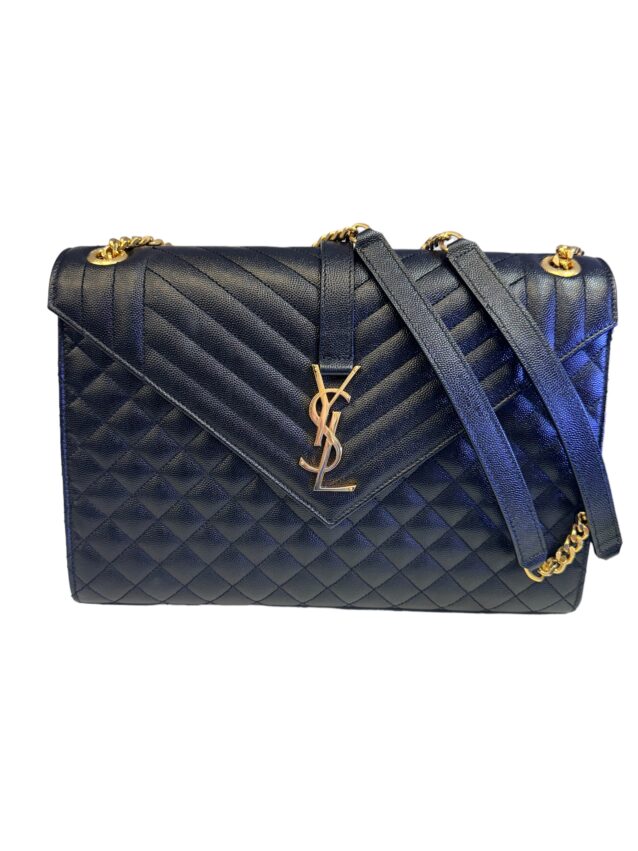 Yves Saint Laurent Triquilt Envelope Bag, Black Mkoi/Amer $2600 May 8, 2024