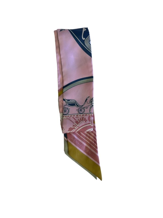 Hermes Twilly Scarf, Pink Green Gold Mye/Mty $180 May 6, 2024
