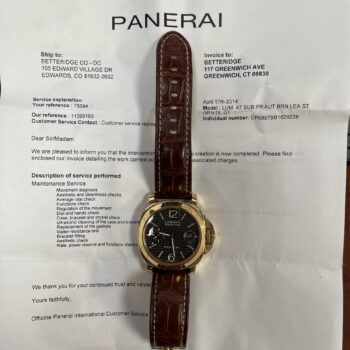 Panerai Luminor Marina 18K Yg 44Mm December 18, 2024