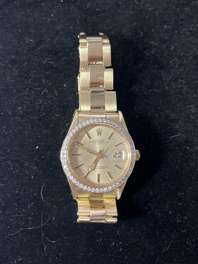 Rolex Date 14K Yg  15037