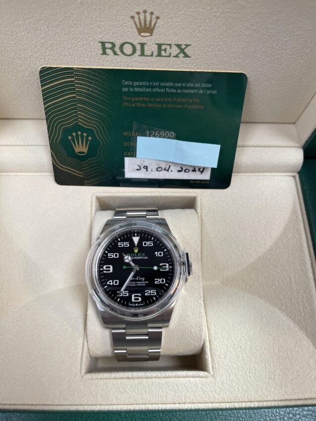 Rolex Air King Stainless Steel 126900 May 28, 2024
