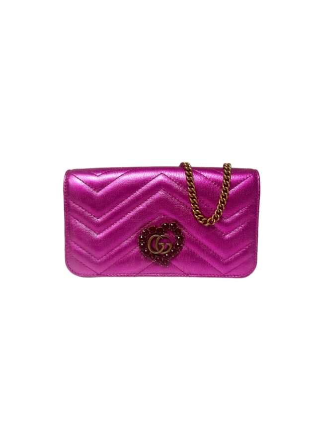 Gucci Vanhues Crossbody Pink Metallic Heart November 23, 2024