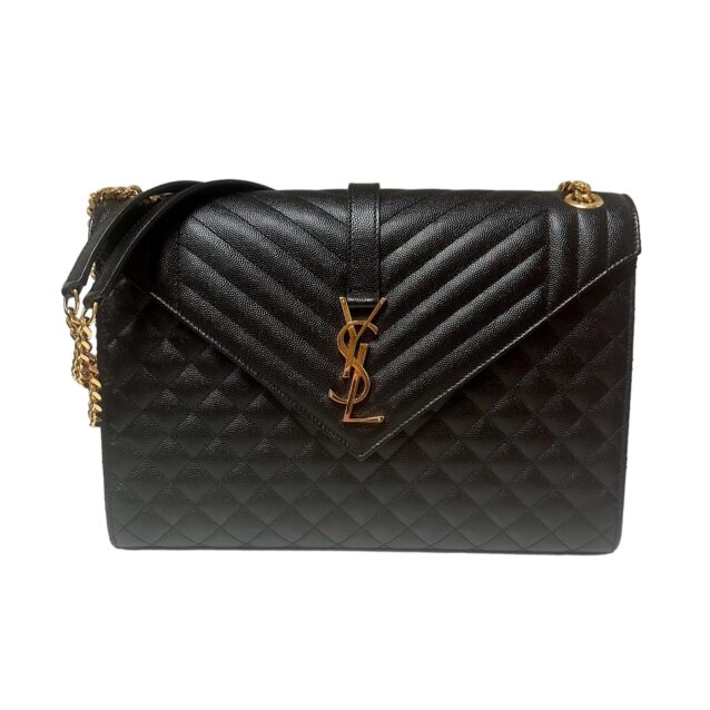 Yves Saint Laurent Triquilt Envelope Bag, Black Mkoi/Amer $2600 June 26, 2024