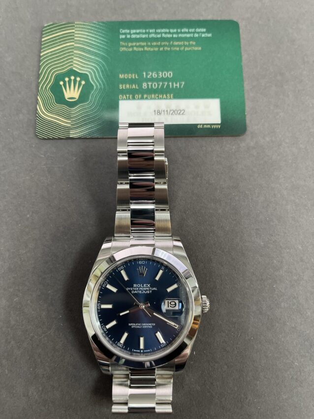 Rolex Datejust Stainless Steel 126300 November 6, 2024