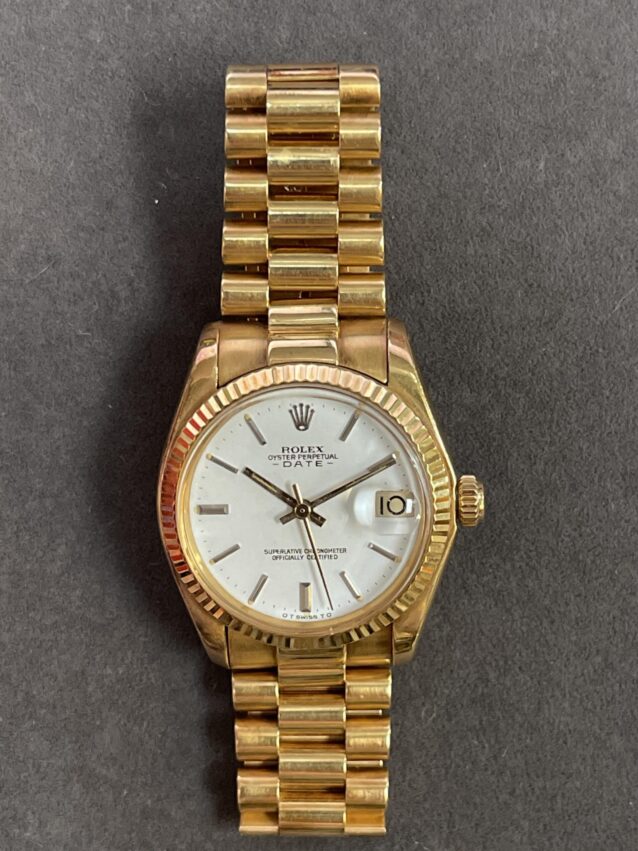 Rolex Date 18K Yg 31Mm 6827