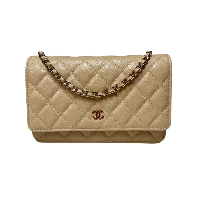 Chanel Beige Wallet On Chain